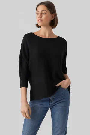 VERO MODA 3/4 Arm-Pullover »VMNORA 3/4 BOATNECK BLOUSE NOOS«