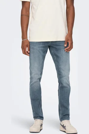 Only & Sons Slim-fit-Jeans »OS ONSLOOM SLIM BLUE GREY 40«, mit Destroyed Effekt