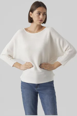 VERO MODA 3/4 Arm-Pullover »VMNORA 3/4 BOATNECK BLOUSE NOOS«