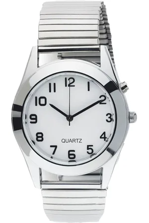 MAXIMEX Quarzuhr »PURE«, beleuchtet, silber, Gehäuse: ca. 3,7 cm Ø