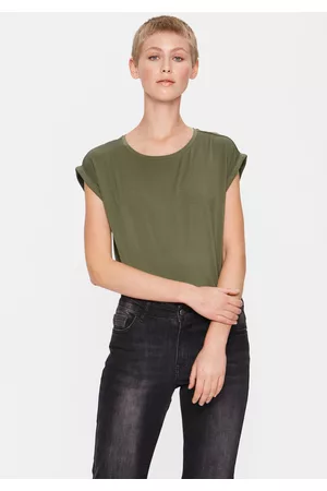 Saint Tropez Damen T-Shirts - Kurzarmshirt »AdeliaSZ«