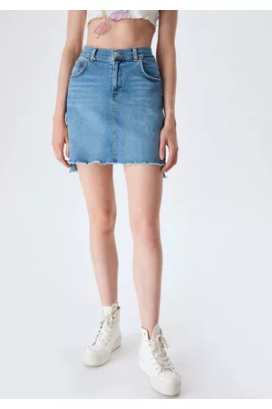 LTB Damen Jeansröcke - Jeansrock »INNIE«, mit Stretch