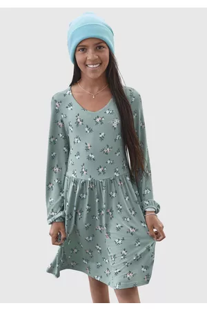 TOM TAILOR Mädchen Freizeitkleider - Jerseykleid, mit langen weiten Ärmeln