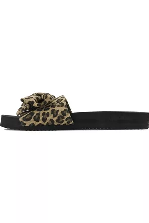 flip*flop Damen Clogs & Pantoletten - Pantolette »pool*bow leo«, mit Leo-Print