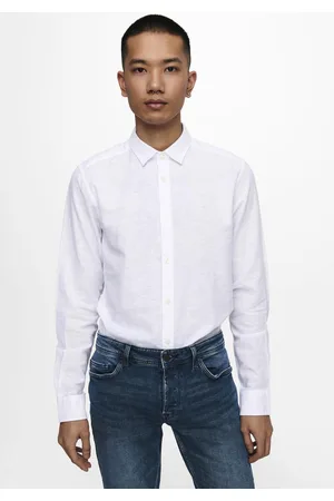 Only & Sons Langarmhemd »ONSCAIDEN LS SOLID LINEN SHIRT NOOS«