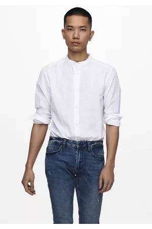 Only & Sons Langarmhemd »ONSCAIDEN LS SOLID LINEN MAO SHIRT NOOS«