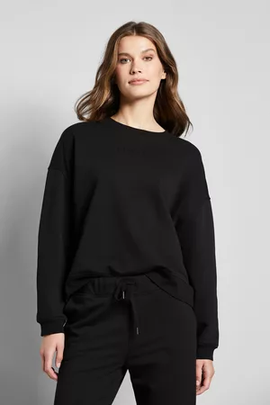 Bugatti Damen Sweatshirts - Rundhalspullover, aus Bio-Baumwoll-Mix