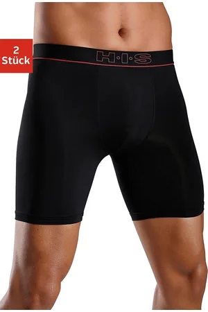 H.I.S Funktionsboxer, (Packung, 2 St.), in sportiver Optik mit langem Bein in Microfaser-Qualität
