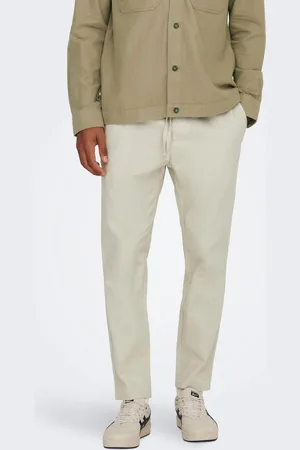 Only & Sons Stoffhose »ONSLINUS CROP 0007 COT LIN PNT NOOS«, mit Leinen