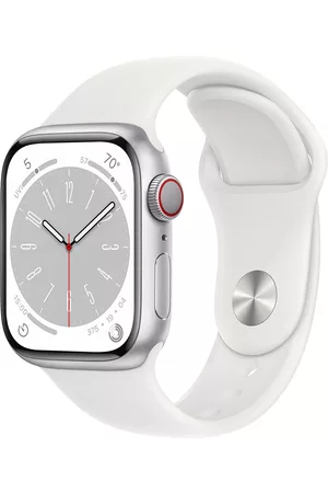 Apple Sportausrüstung - Smartwatch »Series 8, GPS + Cellular, Aluminium-Gehäuse, 41 mm mit Sportarmband«, (Watch OS)