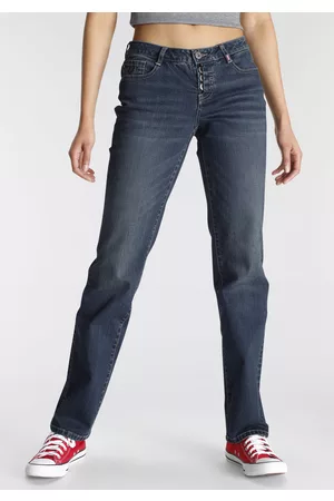 alife kickin Damen Cropped Jeans - Low-rise-Jeans »Straight-Fit AileenAK«, NEUE KOLLEKTION