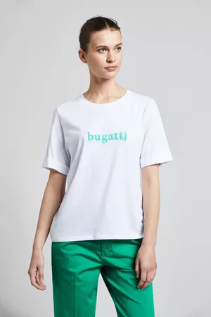 Bugatti Damen Shirts - T-Shirt, aus einer hochwertigen Baumwoll-Modalmischung