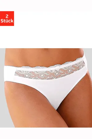 Nuance Slip, (Packung, 2 St.), mit schöner Stickereispitze
