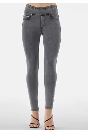Freddy Damen Slim & Skinny Hosen - Jeggings, Skinny mit umschlagbarem Taillenbund