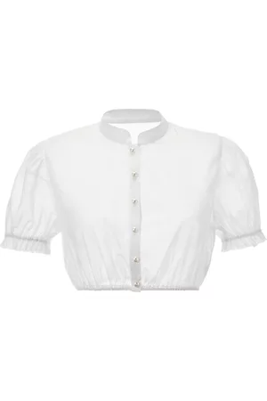 LOVE NATURE Damen Dirndlkleider - Dirndlbluse, Damen, mit hübschen Streifendessin