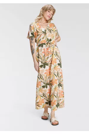 Roxy Damen Lange Kleider - Strandkleid »Damen Maxikleid Sommerkleid mit floralem Druck«