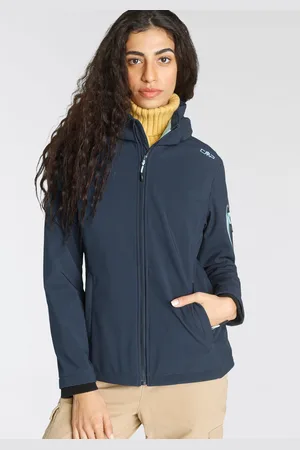 CMP Softshelljacke, mit Kapuze, Winddicht & Wasserabweisend & Atmungsaktiv