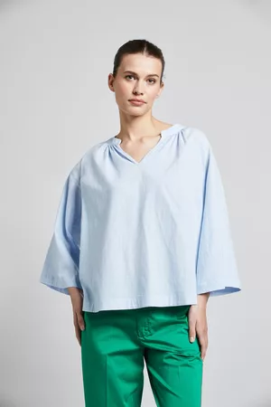 Bugatti Damen Chiffon Blusen - Chiffonbluse, mit weiten Ärmeln
