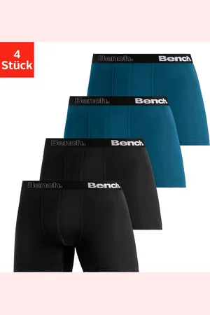 Bench Langer Boxer, (Packung, 4 St.), mit Logoschriftzug im Bund