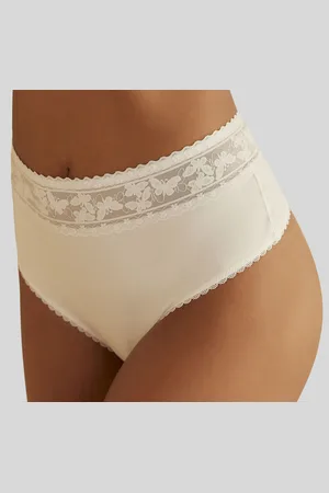 Nuance High-Waist-String, mit Bund aus feiner Spitze