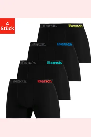 Bench Langer Boxer, (Packung, 4 St.), mit Logoschriftzug im Bund