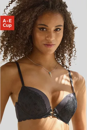 Lascana Push-up-BH, mit sexy Bänderoptik vorn, Dessous