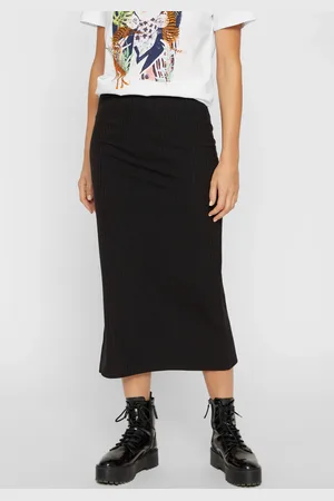 Pieces® Midirock »PCKYLIE MW MIDI SKIRT NOOS«