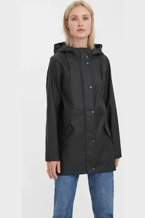 VERO MODA Regenjacke »VMMALOU COATED JACKET«, mit Kapuze