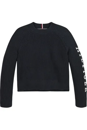 Tommy Hilfiger Strickpullover »MONOTYPE SWEATER«, mit Logoschriftzug am Ärmel