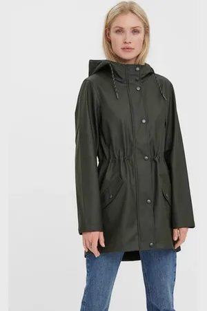VERO MODA Regenjacke »VMMALOU COATED JACKET«, mit Kapuze