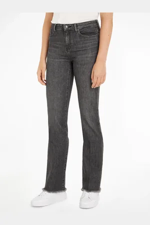 Tommy Hilfiger Bootcut-Jeans »BOOTCUT RW BEA«, mit Leder-Badge