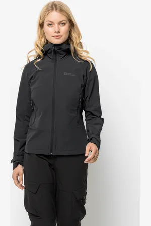 Jack Wolfskin Softshelljacke »KAMMWEG JKT W«, mit Kapuze