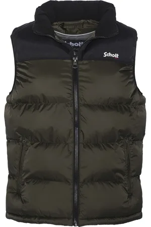 Schott NYC Steppweste, mit dezenter Logostickerei