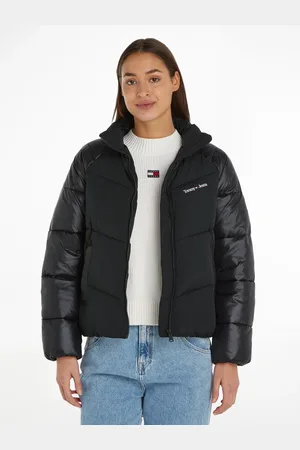 Tommy Hilfiger Steppjacke »TJW TONAL BLOCKING PUFFER«, mit Markenlabel