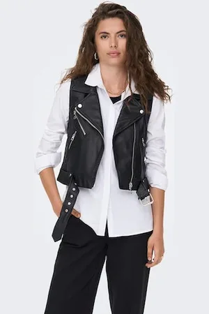 ONLY Lederimitatweste »ONLVERA FAUX LEATHER WAISTCOAT OTW NOOS«
