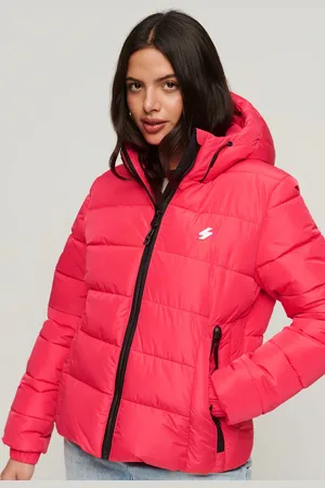 Superdry Steppjacke »HOODED SPIRIT SPORTS PUFFER«, mit Kapuze, aus wasserabweisendem Material