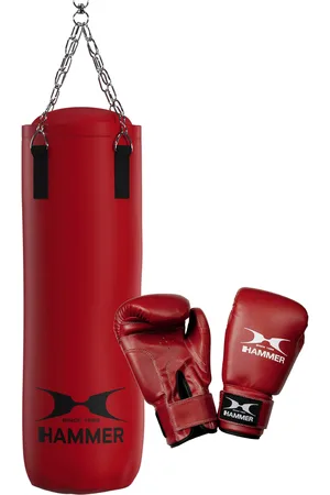 Hämmer Boxsack »Fit«, (Set, mit Trainings-DVD-mit Boxhandschuhen)
