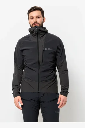 Jack Wolfskin Softshelljacke »ALPSPITZE HOODY M«, mit Kapuze
