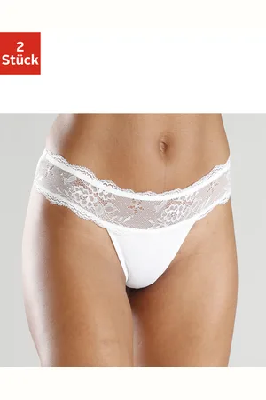 vivance collection String, (2 St.), im attraktiven Doppelpack mit Spitze