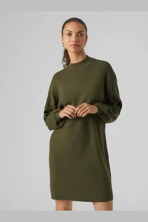 VERO MODA Strickkleid »VMNANCY LS FUNNELNECK DRESS GA NOOS«
