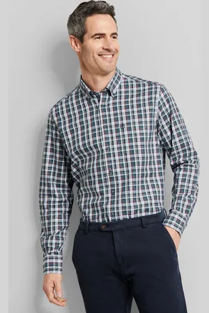 Bugatti Langarmhemd »Modern Fit«, mit Button-Down-Kragen