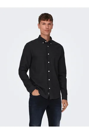 Only & Sons Langarmhemd »ONSGUDMUND SLIM 1-PKT SOLID SHIRT NOOS«