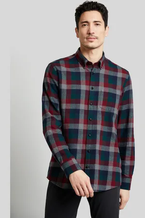 Bugatti Langarmhemd, mit Button-Down-Kragen