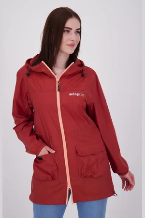 DEPROC-Active Regenmantel »ROBSON LONG WOMEN«, auch in Großen Größen erhältlich