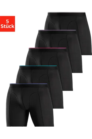 AUTHENTIC LE JOGGER Langer Boxer, (Packung, 5 St.), mit zweifarbigem Webbund und längerem Bein