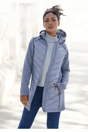 vivance collection Steppjacke, mit Kapuze, mit Strickfleece-Ärmeln