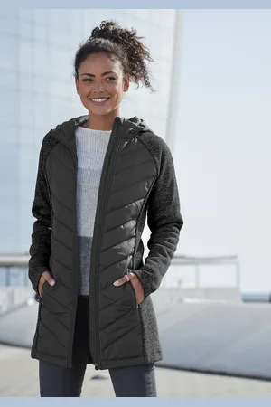 vivance collection Steppjacke, mit Kapuze, mit Strickfleece-Ärmeln