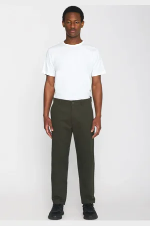 Knowledge Cotton Apparal Chinohose »CHUCK regular«, im cleanen Look