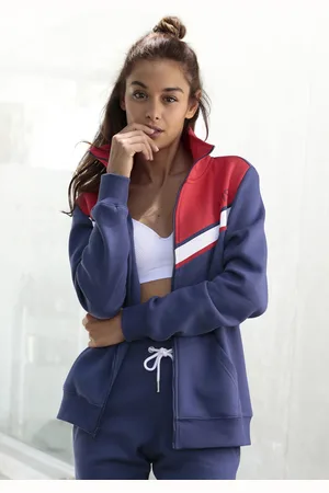 H.I.S Sweatjacke, mit Kontraststreifen, Loungeanzug