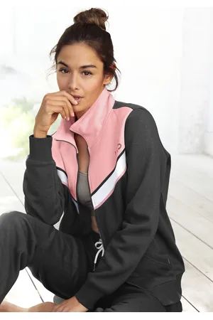 H.I.S Sweatjacke, mit Kontraststreifen, Loungeanzug
